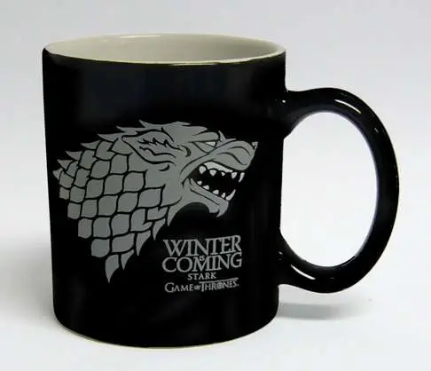 Mug got stark winter coming black